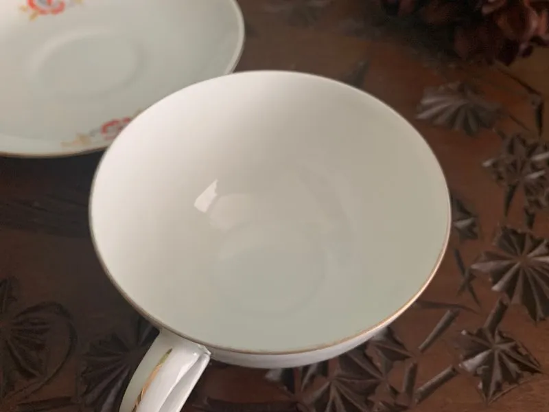 チェコスロバキア 30s Victoria China コーヒカップ＆ソーサー
