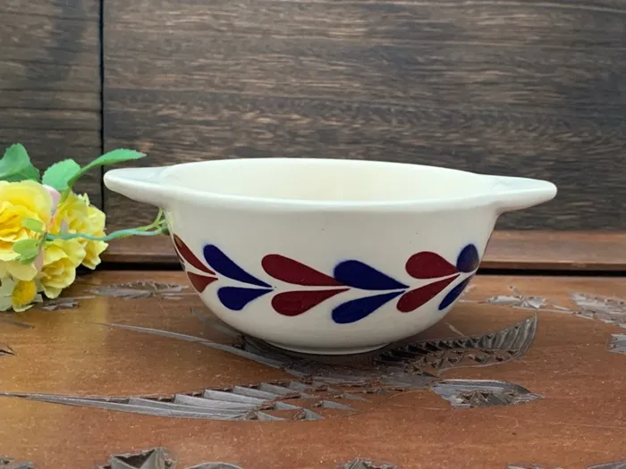 ベルギー 60s Boch(ボッホ) ヴィンテージ ボウル ステンシル 陶器