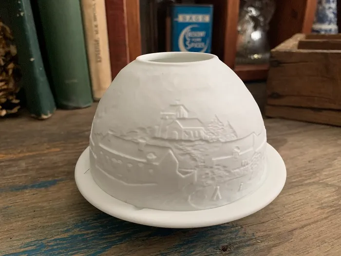 フランス Limoges リモージュ 白磁器 ティーライト ヴィンテージ