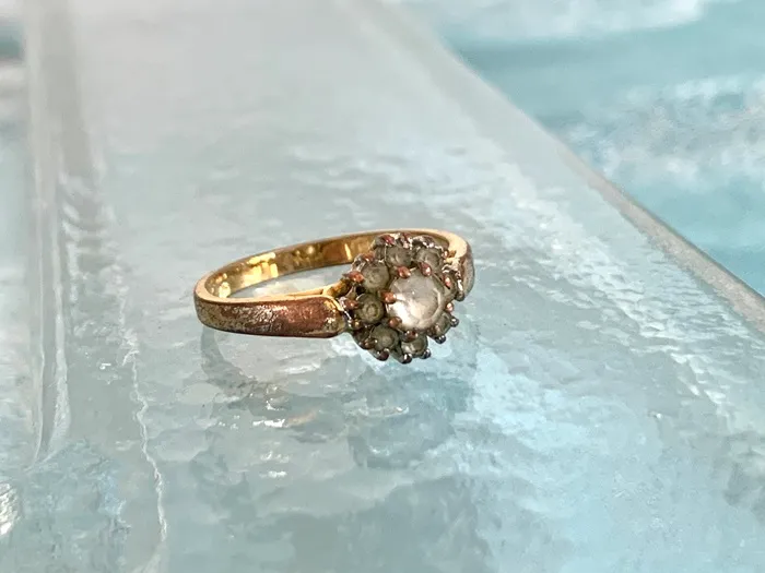 ベルギー 70s リング・指輪 ガラス ヴィンテージ